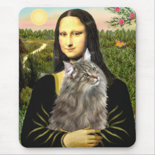 Tapis De Souris Mona Lisa - Norwegian Forest Cat