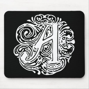 Tapis De Souris Monarchia White Letter "A"
