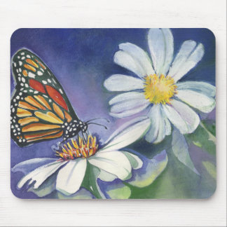 Tapis De Souris Monarque et marguerites