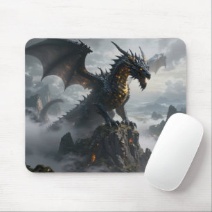 Tapis De Souris Monde des Dragons - Le Royaume de Feu et de Magie