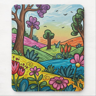 Tapis De Souris Monde Fantaisiste