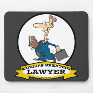 TAPIS DE SOURIS MONDE LE PLUS GRAND AVOCAT II CARTOON HOMME