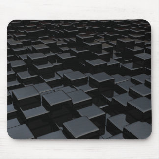 Tapis De Souris Monde noir de cube