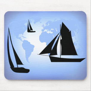 Tapis De Souris Monde voile Mousepad