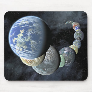 Tapis De Souris Mondes rocheux et terrestres