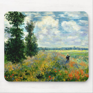 Tapis De Souris Monet - Champ de coquelicots, Argenteuil
