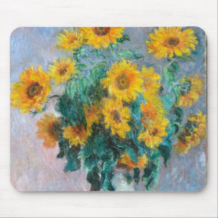 Tapis De Souris Monet France Bouquet Tournesols Impressionniste Pe