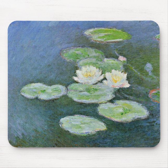 Tapis De Souris Monet - Lys d'eau, effet du soir, (Devant)