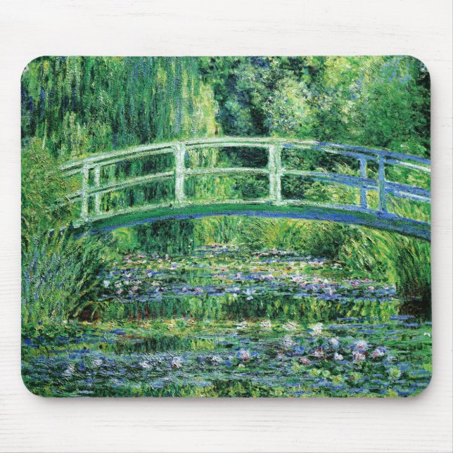 Tapis De Souris Monet Pont Nénuphar et japonais Mousepad (Devant)