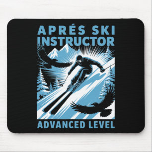 Tapis De Souris Moniteur Après-Ski Ski Snowboard Skieur Avr