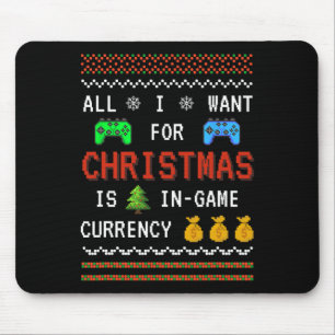 Tapis De Souris Monnaie de jeu Noël Vacances Jeu vidéo Adulte Y