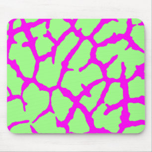 Tapis De Souris Monnaie d'impression Giraffe Fuchsia