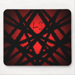 Tapis De Souris Monogramme abstrait symétrique