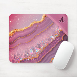 Tapis De Souris Monogramme Améthyste Aurora