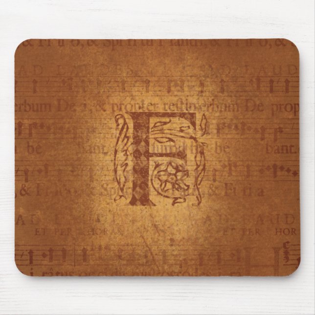 Tapis De Souris Monogramme de F (Devant)