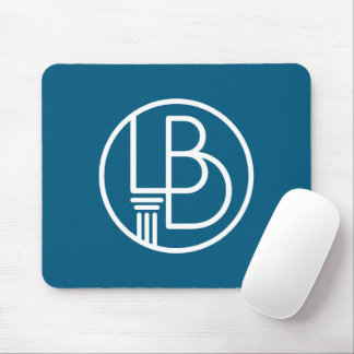 Tapis de souris monogramme de la loi LBD