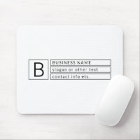 Monogramme élégant et nom commercial (ou autre tex