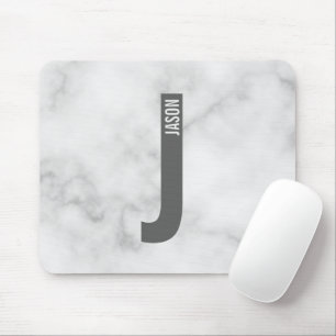 Tapis De Souris Monogramme et nom personnalisés modernes