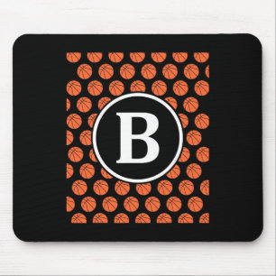 Tapis De Souris Monogramme Initiales Nom Lettre B Motif Sketll Spo