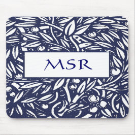 Tapis De Souris Monogramme Mousepad de Nouveau d'art de Beardsley