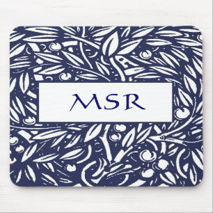 Tapis De Souris Monogramme Mousepad de Nouveau d'art de Beardsley