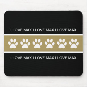 Tapis De Souris Monogramme Mousepads de chien