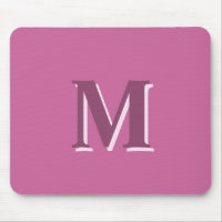 monogramme rose vif