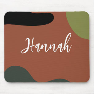 Tapis De Souris Monogramme simple Abstrait et couleurs pour minima