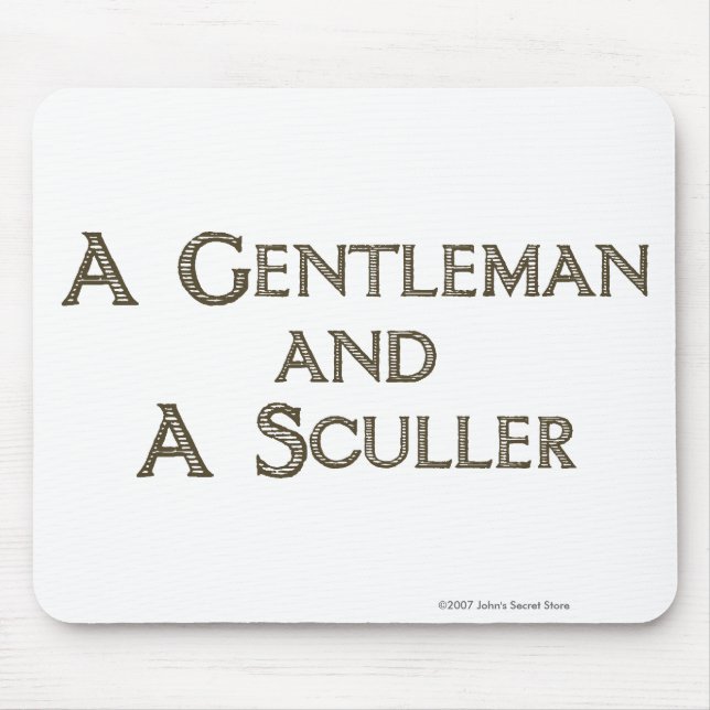 Tapis De Souris Monsieur et Sculler Mousepad (Devant)