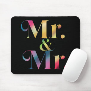 Tapis De Souris Monsieur & Monsieur Gay Enterrement de Vie de Garç
