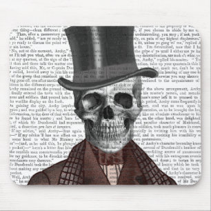 Tapis De Souris Monsieur squelettique et casquette supérieur
