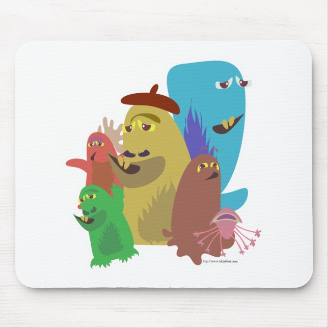 Tapis De Souris Monster Pals Cute Creator Friends Cartoon Art (Devant)