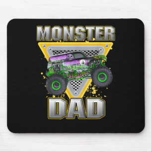 Tapis De Souris Monster Truck Papa Fête des pères Monster Truck Ar