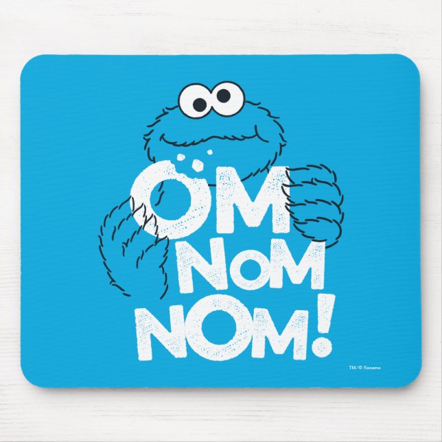 Tapis De Souris Monstre des cookies | Miam miam miam ! (Devant)
