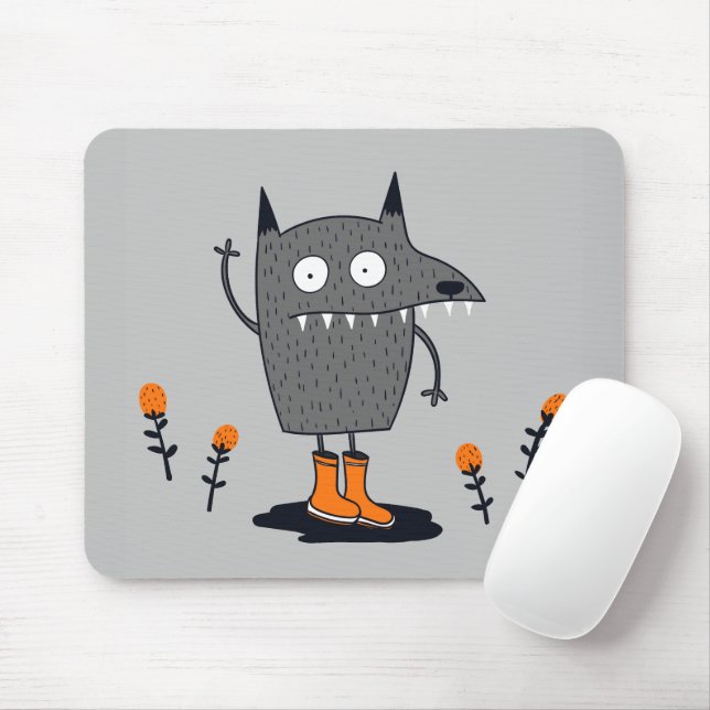 Tapis De Souris Monstre Drôle (Avec souris)