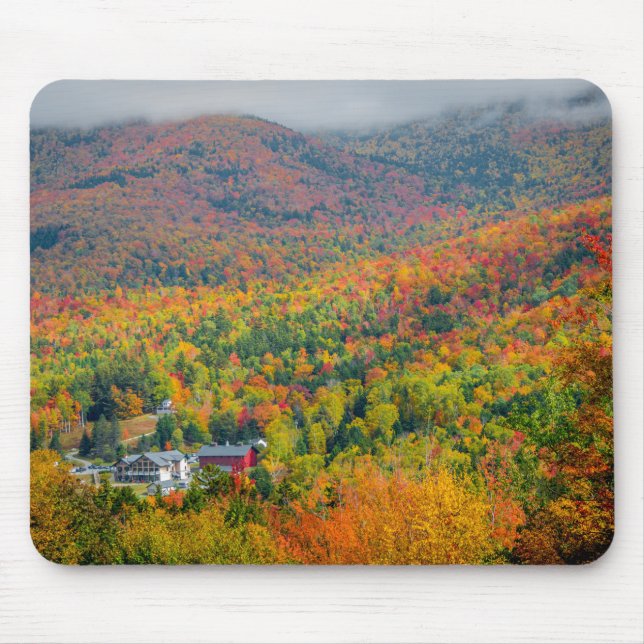 Tapis De Souris Mont Washington Valley en automne Mousepad (Devant)