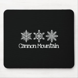 Tapis De Souris Montagne Cannon Franconia Notch Flocons de neige S