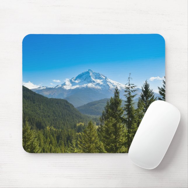 Tapis De Souris Montagnes | Mt. Hood Oregon (Avec souris)