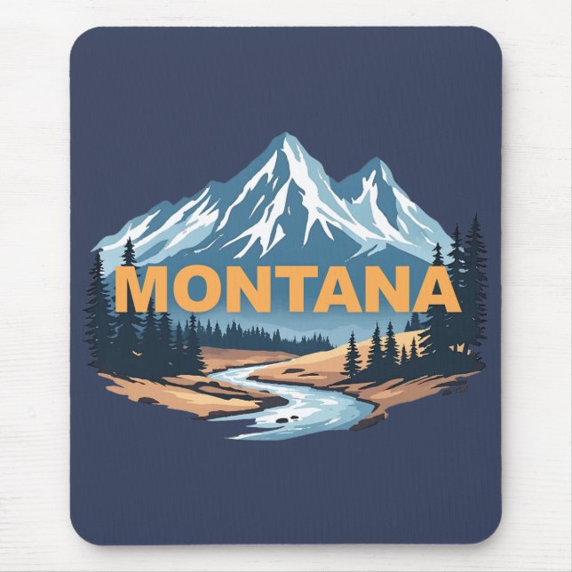 Tapis De Souris Montana États-Unis d'Amérique (Devant)