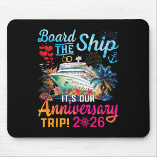 Tapis De Souris Montez à bord C'est notre voyage d'anniversaire 20