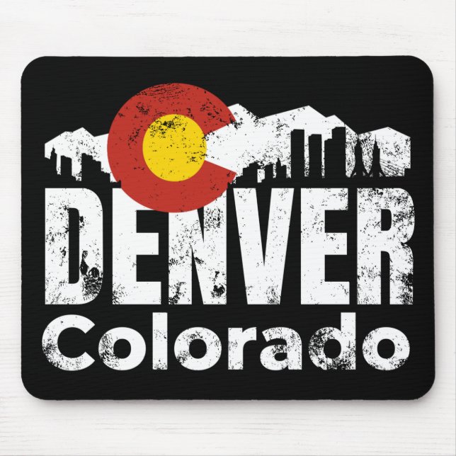Tapis De Souris Monts Denver Colorado (Devant)
