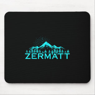 Tapis De Souris Monts Zermatt Ski alpin suisse Commutateur Alpes s