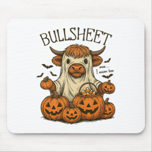 Tapis De Souris Moo... Je Veux Dire Boo Tôle Vache Fantôme Hallowe