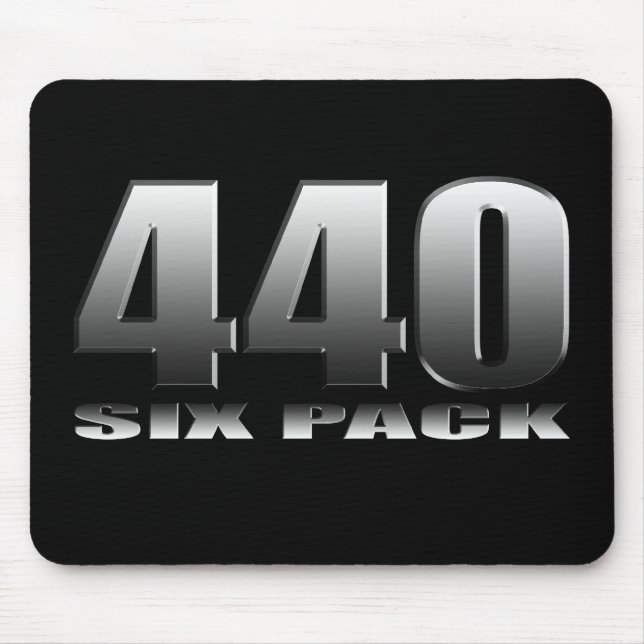 Tapis De Souris Mopar Dodge 440 six paquets (Devant)