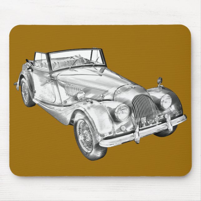 Tapis De Souris Morgan 1964 plus l'illustration de voiture de (Devant)