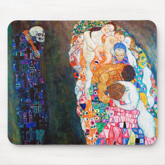 Tapis De Souris Mort et vie, Gustav Klimt (Devant)