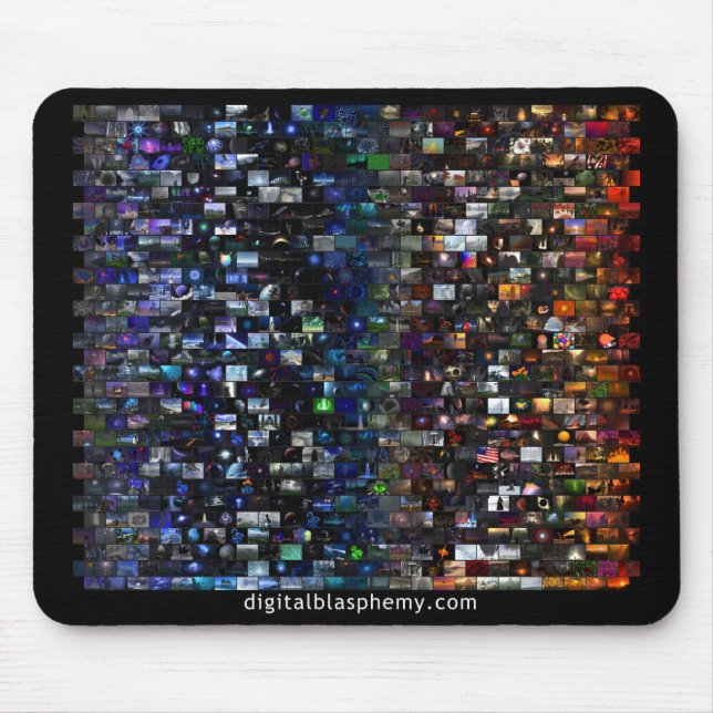 Tapis De Souris Mosaïque de spectre de blasphème de Digitals (Devant)