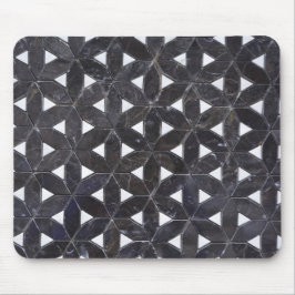 Tapis De Souris Mosaïque gris charbon | fleur de vie motif