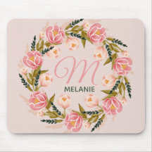 Moteur aquarelle fleurie fil monogramme pavé souri