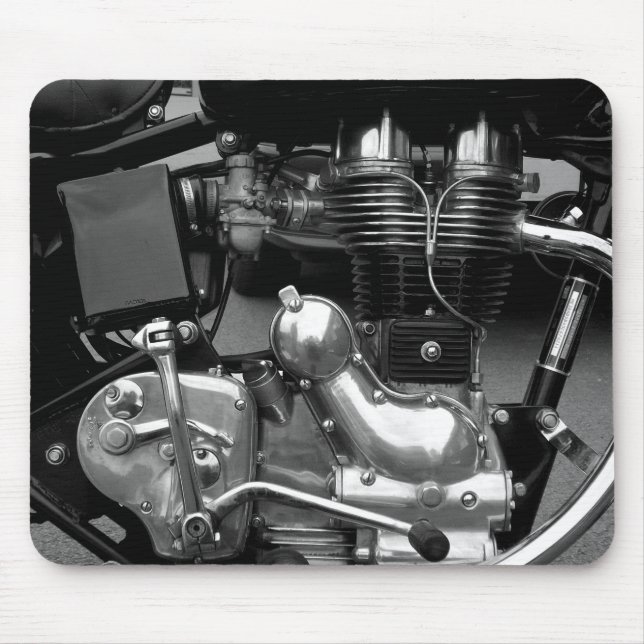Tapis De Souris Moteur de moto II - Customisé (Devant)
